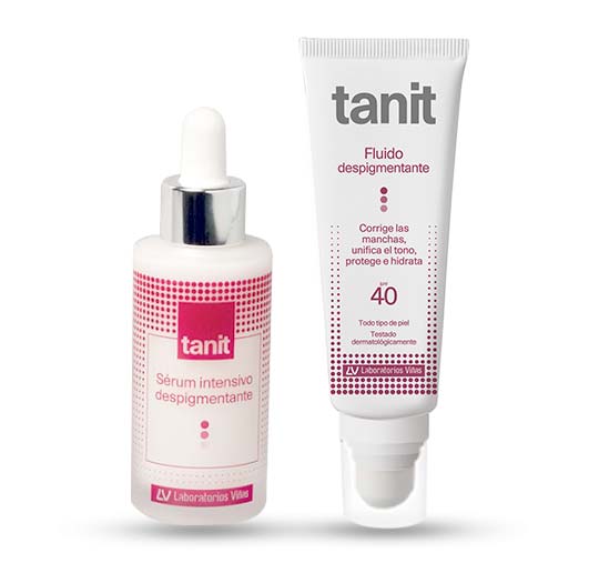 Tanit fluido despigmentante y Serum intensivo despigmentante